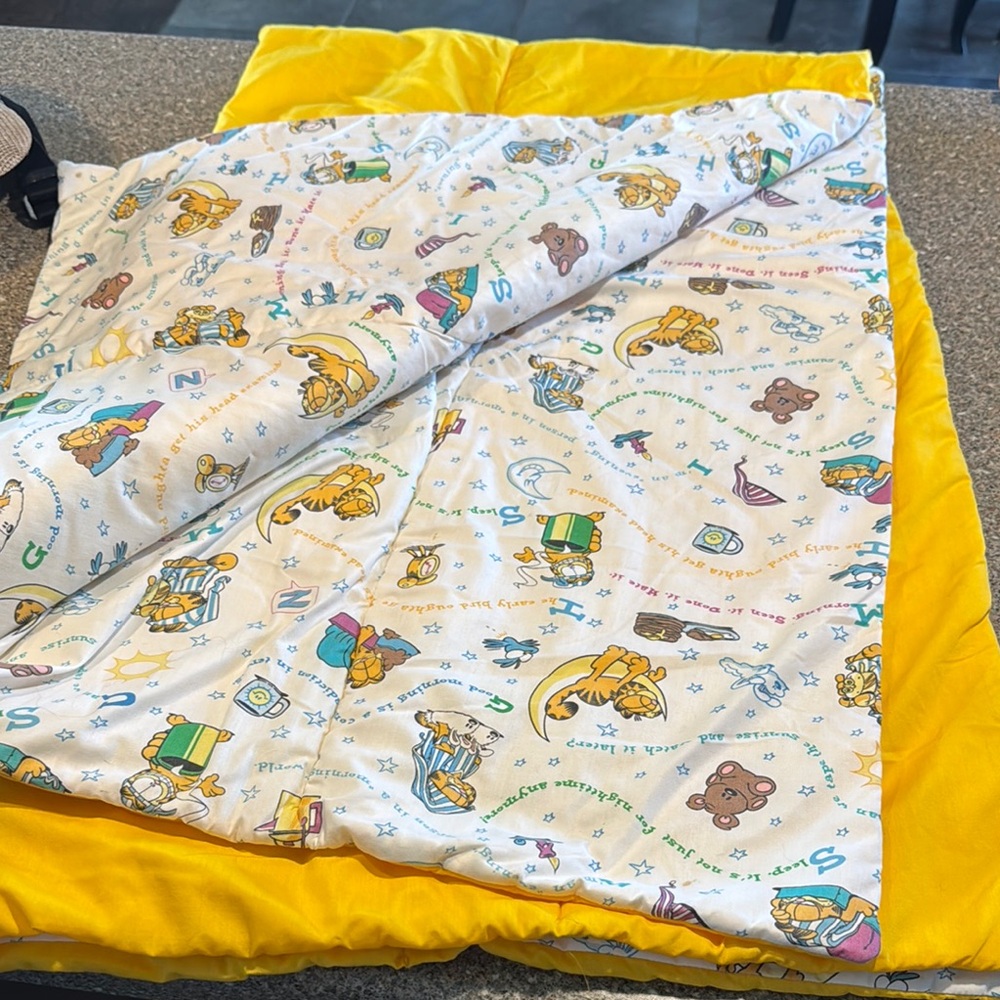Vintage Garfield quilt blanket